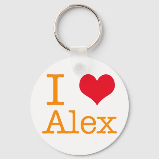 I Heart Alex Sleutelhanger (Voorkant)