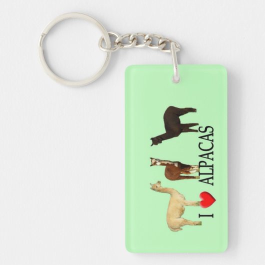 I Heart Alpaca Sleutelhanger (Voorkant)