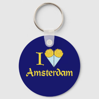 I Heart Amsterdam Sleutelhanger