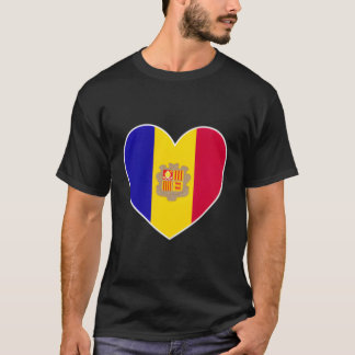I Heart Andorra - Leuk Andorrees Vlag Hart T-shirt
