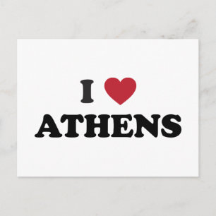 I Heart Athens Griekenland Briefkaart