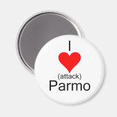I Heart Attack Parmo Magneet (Voorkant / Achterkant)