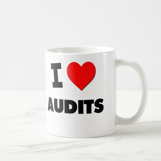 I Heart Audits Koffiemok (Rechts)