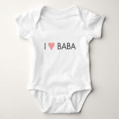 I HEART BABA en DEDO Romper (Voorkant)