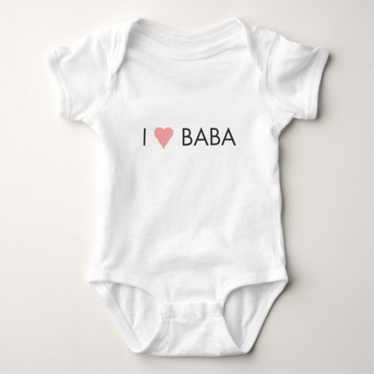 I HEART BABA ROMPER (Voorkant)