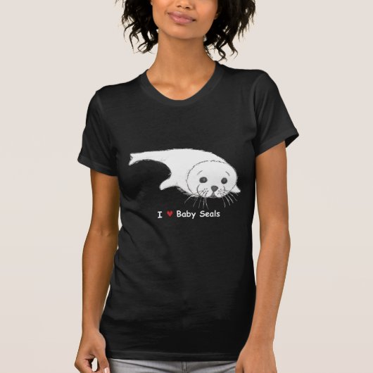 I Heart Baby Seals T-shirt (Voorkant)