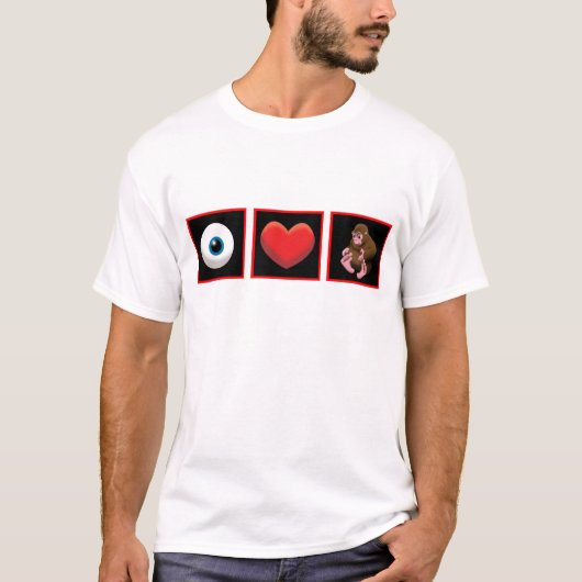 I HEART BABY SQUATCH T-SHIRT (Voorkant)