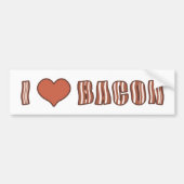 I Heart Bacon Bumpersticker 001 (Voorkant)