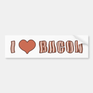 I Heart Bacon Bumpersticker 001