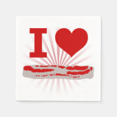 I Heart Bacon Servet (Voorkant)