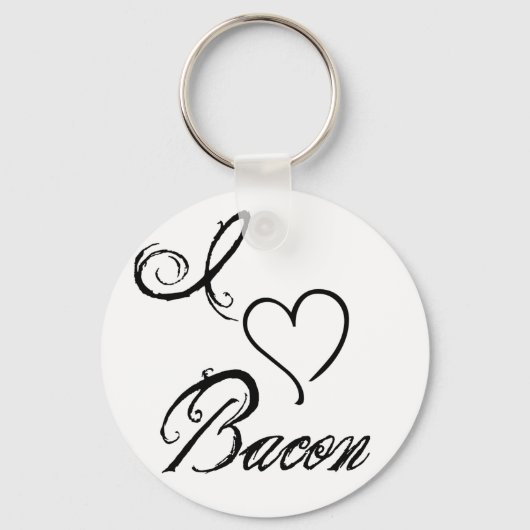 I Heart Bacon Sleutelhanger (Voorkant)