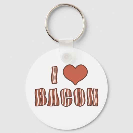 I Heart Bacon Sleutelhanger 001 (Voorkant)