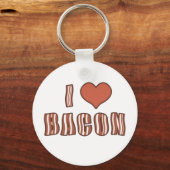 I Heart Bacon Sleutelhanger 001 (Voorkant)