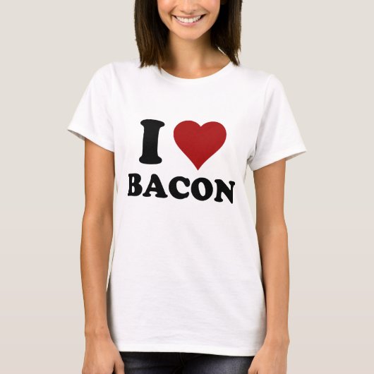 I HEART BACON T-SHIRT (Voorkant)