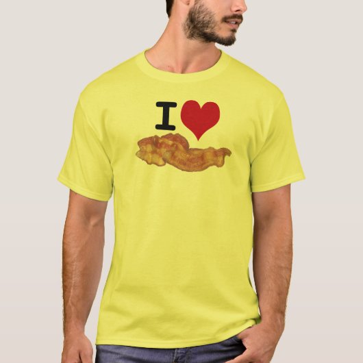 I Heart Bacon T-Shirt (Voorkant)
