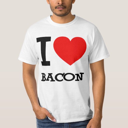 I Heart Bacon T-Shirt (Voorkant)
