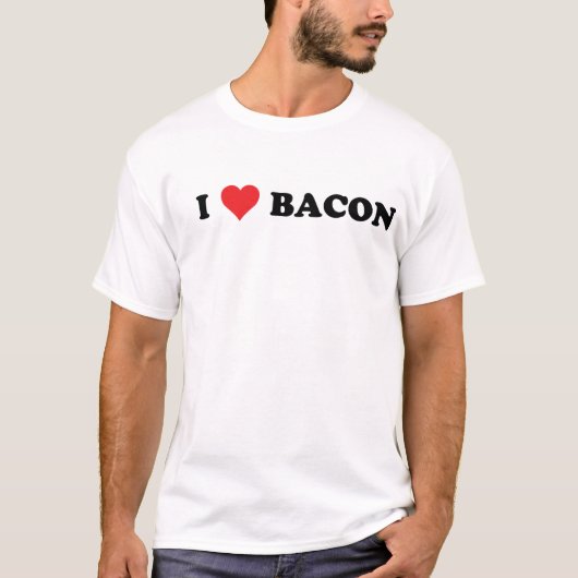 I Heart Bacon T-shirt (Voorkant)