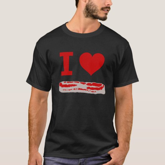 I Heart Bacon T-shirt (Voorkant)