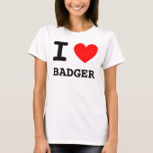 I Heart Badger Shirt (Voorkant)