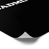 I Heart Badminton I Love Badminton Hob Poster (Hoek)