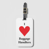 I Heart Bagglers Bagagelabel (Voorkant (verticaal))