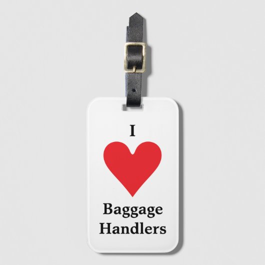 I Heart Bagglers Bagagelabel (Voorkant (verticaal))