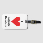 I Heart Bagglers Bagagelabel (Voorkant (horizontaal))