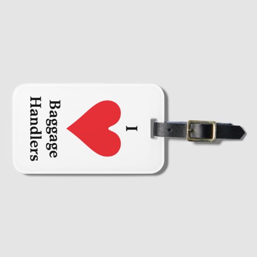 I Heart Bagglers Bagagelabel (Voorkant (horizontaal))