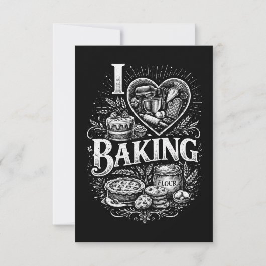I Heart Baking Bedankkaart (Voorkant)