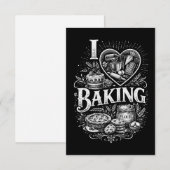 I Heart Baking Bedankkaart (Voorkant / Achterkant)