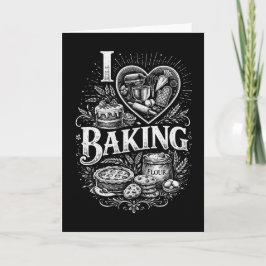 I Heart Baking Feestdagen Kaart