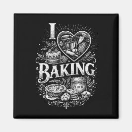 I Heart Baking Magneet