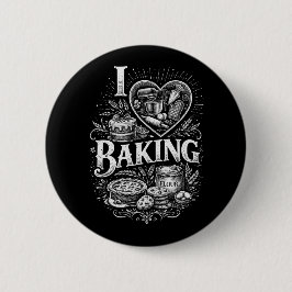 I Heart Baking Ronde Button 5,7 Cm