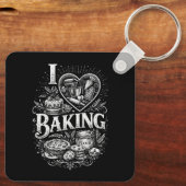 I Heart Baking Sleutelhanger (Achterkant)