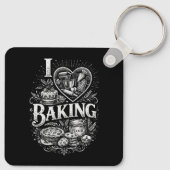 I Heart Baking Sleutelhanger (Achterkant)
