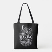 I Heart Baking Tote Bag (Achterkant)