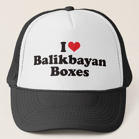 I Heart Balikbayan Boxes Trucker Pet (Voorkant)