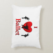 I Heart Ballet Accent Kussen (Achterkant (Verticaal))