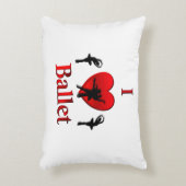I Heart Ballet Accent Kussen (Voorkant(Verticaal))
