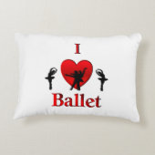 I Heart Ballet Accent Kussen (Achterkant)