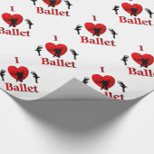 I Heart Ballet Cadeaupapier (Hoek)