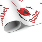 I Heart Ballet Cadeaupapier (Rol Hoek)