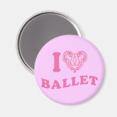 I Heart Ballet Magneet (Voorkant / Achterkant)