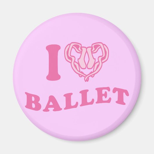 I Heart Ballet Magneet (Voorkant)