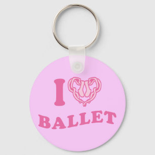 I Heart Ballet Sleutelhanger