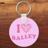 I Heart Ballet Sleutelhanger (Voorkant)