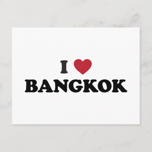 I Heart Bangkok Thailand Briefkaart (Voorkant)