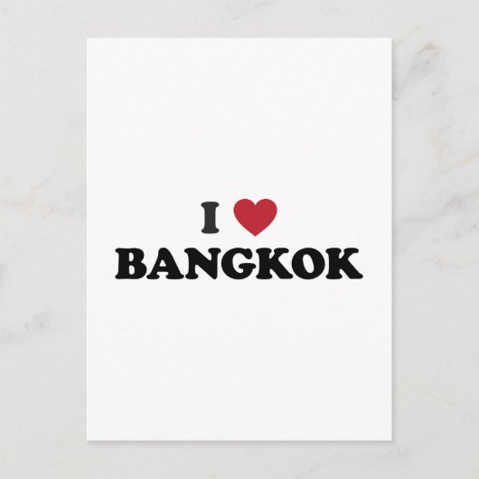 I Heart Bangkok Thailand Briefkaart (Voorkant)