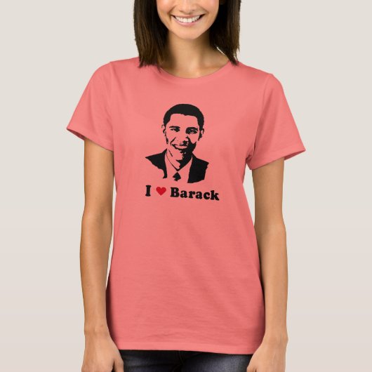 I Heart Barack T-shirt (Voorkant)