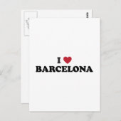I Heart Barcelona Spanje Briefkaart (Voorkant / Achterkant)